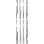 Leman ? assortiment de 12 lames � chantourner 130mm ? pour bois, plastique, corne et os ? pr�cision de ...