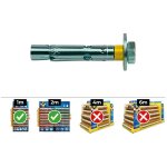 Boite de 15 chevilles d'expansion dnbol vis dt10 - l (m8x80) acier zinqu� celo