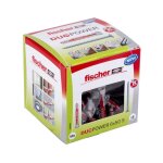 Fischer - bote de 50 chevilles duopower avec vis 538255 6 x 50 mm