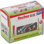 Fischer - bo�te de 50 chevilles bi - mati�re duopower ph avec vis / taille:� 5 x 25mm