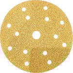 Boite de 50 - disques abrasifs pon�age abrapro d150, 15 trous bois, peinture et vernis �paisseur du grain: ...