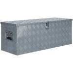 Bo�te en aluminium - coffre de rangement - stockage rangement 110, 5 x 38, 5 x 40 cm argent� 785578