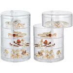 Boite a bijoux transparente, accessoire coiffeuse, 1 Étui pour rangement bijoux 4 couches, transparent, ... Boite a bijoux transparente, accessoire coiffeuse, 1 Étui pour rangement bijoux 4 couches, transparent, ...
