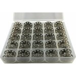 Bo�te � bobines de 25 bobines de machine � coudre en plastique s'ar�ern