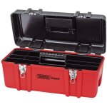 Boite caisse a outils vide avec plateau rangement, 580 x 265 x 250 mm