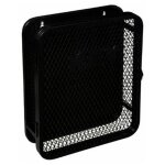 Bo�te � cl�s en m�tal design 'grillage' 32cm noir