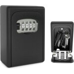 Boite a clefs securisee exterieur, murale boite a cl� avec code, bo�te � cl�s, alliage d'aluminium robuste, ...