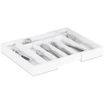 Bo�te � couverts tiroir, extensible, largeur variable, 5 - 7 casiers, organiseur bambou, 5, 5x48, 5x37cm, ...