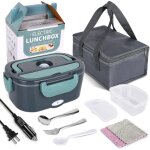 Bo�te � d�jeuner �lectrique, chauffe - aliments portable pour voiture et maison ? anti - fuite, micro ...