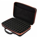 Jeffergarden �tui rigide de transport pour huiles essentielles, 60 flacons de 5 ml et 15 ml (orange)