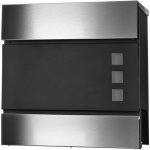 Bo�te aux lettres acier inoxydable bo�te aux lettres murale compartiment � journaux rouleau de journaux ...