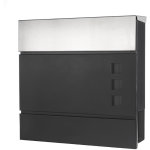 Bo�te aux lettres acier inoxydable bo�te aux lettres murale compartiment � journaux rouleau de journaux ...