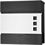 Bo�te aux lettres acier inoxydable bo�te aux lettres murale compartiment � journaux rouleau de journaux ...