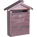 Bo�te aux lettres cm 28 x 9 x h 35 - cuivre