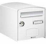 Boite aux lettres dome simple face blanc ref 124759