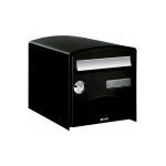 Boite aux lettres dome simple face noir ref 124758