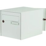 Bote aux lettres loft acier decayeux - double face - blanc ral 9016