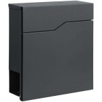 Bo�te aux lettres jean bo�te aux lettres robuste en acier avec compartiment pour les journaux et grand ...