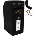 Bo�tes aux lettres noire en fonte r�plique authentique collecte poste jusqu'� 200 lettres standards mariage ...