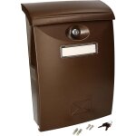 Bote aux lettres en plastique marron 235x90x340mm - kotarbau