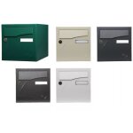 Boîte aux lettres préface renz - double face - vert - ral 6005 Boîte aux lettres préface renz - double face - vert - ral 6005
