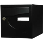 Bo�te aux lettres preference 1 porte noir mat 9005 - renz