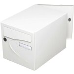 Renz - bo�te aux lettres pr�f�rence, 2 portes blanc 9016