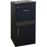 Bo�te aux lettres relaxdays, compartiment colis, 4 cl�s, h x l x p : 112 x 50 x 37 cm, fer laqu�, autoportante ...