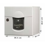 Renz - boite aux lettres solea 1 porte blanc mat