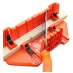 Bote  onglets en plastique, boite  coupe pour onglets avec compartiment de scie bote de scie  onglets ...