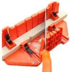 Bo�te � onglets en plastique, boite � coupe pour onglets avec compartiment de scie bo�te de scie � onglets ...