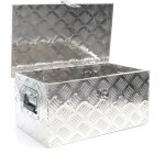 Bo�te � outils en aluminium 50, 8x30, 5x24cm caisse de transport argent�e d'atelier avec cl�s - xpotool ...