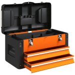 Bo�te � outils vide, 49, 7 x 25, 3 x 28, 9 cm, coffret � outils avec tiroir, poign�e, bo�te � outils ...
