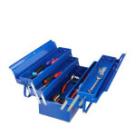 Bo�te � outils vide, 5 compartiments, poign�e, m�tal, � fermer, caisses � ustensiles, 21 x 53 x 20 cm, ...