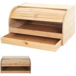Hw - bote  pain en bambou c - b80, couvercle coulissant - 17x40x28cm, sans tiroir