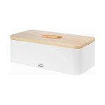 Lacor - bote  pain de style nordique avec planche  dcouper sur le couvercle [42 x 22, 5 x 12, 5 cm] ...