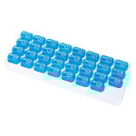Bote  pilules en plastique  31 compartiments de type clavier pour le stockage indpendant des pilules ...