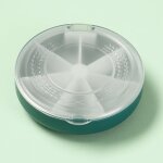 Boîte à pilules ronde portable, petite boîte 7 jours sur 7, organisateur de porte - vitamines de médecine ... Boîte à pilules ronde portable, petite boîte 7 jours sur 7, organisateur de porte - vitamines de médecine ...