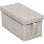 5five simply smart ? bo�te de rangement 15x31cm ? couverture en tissu polyester ? capacit� 7 litres ? ...
