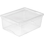 Boite de rangement avec couvercle omega transparent 18 litres