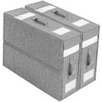 [jamais utilis�] boite rangement drap de lit, 2 pi�ces sac de rangement vetement, organisateur de drap ...