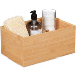 Boite de rangement empilable en bambou