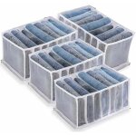 Bo�te de rangement pour jeans, 4 pi�ces organisateur de garde - robe, rangements bo�tes de jeans, bo�te ...