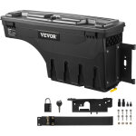 Boite de rangement pour lit de camion 34kg ramasseur arriere boite a outils pour ranger noir 25l remorque ...