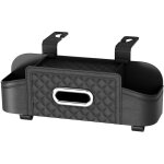 Bo�te de rangement multifonctionnelle pour si�ge de voiture en cuir, support de t�l�phone et tablette, ...