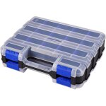 Bo�te de rangement pour petites pi�ces - organiseur double face - 34 compartiments - avec s�parateurs ...
