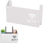 Bo�te de rangement pour routeur wifi, support mural, �tag�re de rangement murale pour salon, tv, �tag�re ...