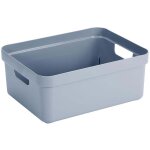 Boite de rangement sigma home box 24l bleu gris