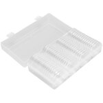 Bo�te de rangement transparente pour pi�ces de monnaie, 60 capsules de 41 mm, bo�te de rangement pour ...