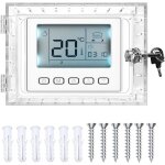 Bo�te de verrouillage de thermostat universelle, protection de thermostat transparente avec couvercle ...